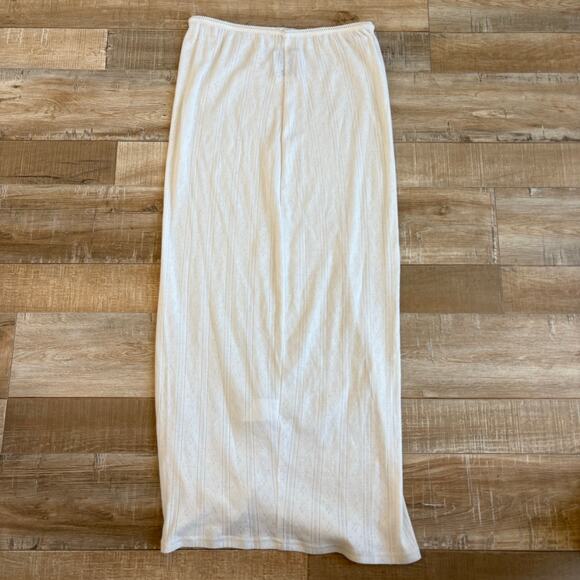 With Jean Dylan White Knit Midi Skirt Size XS - Picture 5 of 7